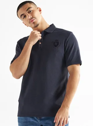 Typography Polo T-Shirt