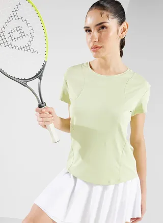 Mesh Cutout Athletic T-Shirt