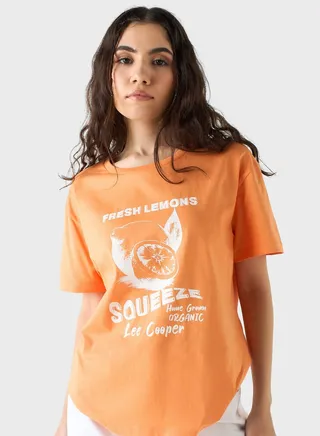 Crew Neck Graphic T-Shirt
