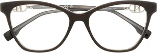 Logo-Plaque Cat-Eye Glasses