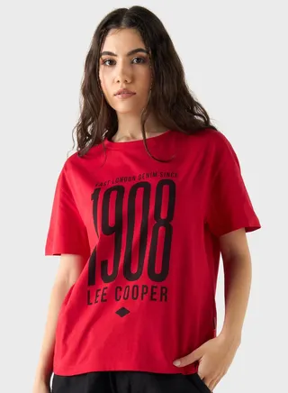 Crew Neck Graphic T-Shirt