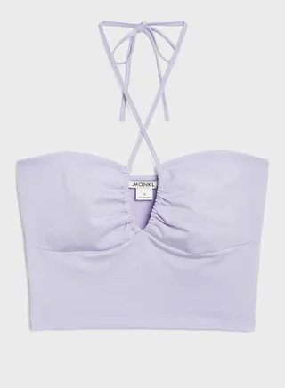 Halter Neck Knitted Crop Top