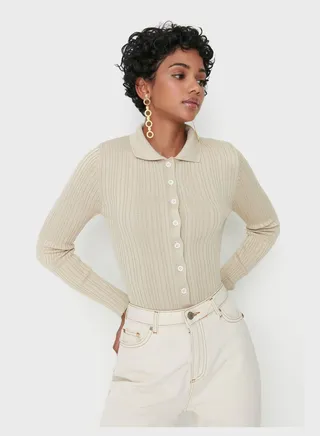 Knitted Button Down Cardigan