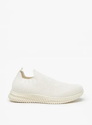 Women's Textured Slip-On Sports Shoes