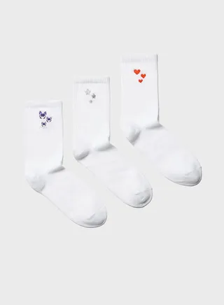 3 Pack Crew Socks