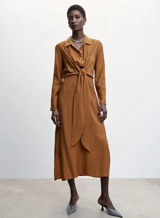 Front Knot Detail Dress