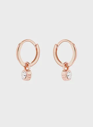 Sinalaa Crystal Huggie Earrings