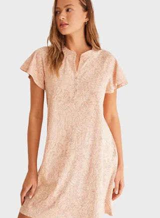 All Over Print Night Gown