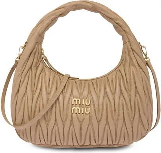 Miu Wander matelassé shoulder bag
