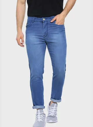 Jeans with Side Stripes