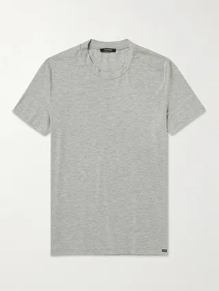 Stretch Cotton and Modal-Blend T-Shirt