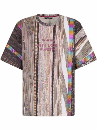 graphic-print short-sleeve T-shirt