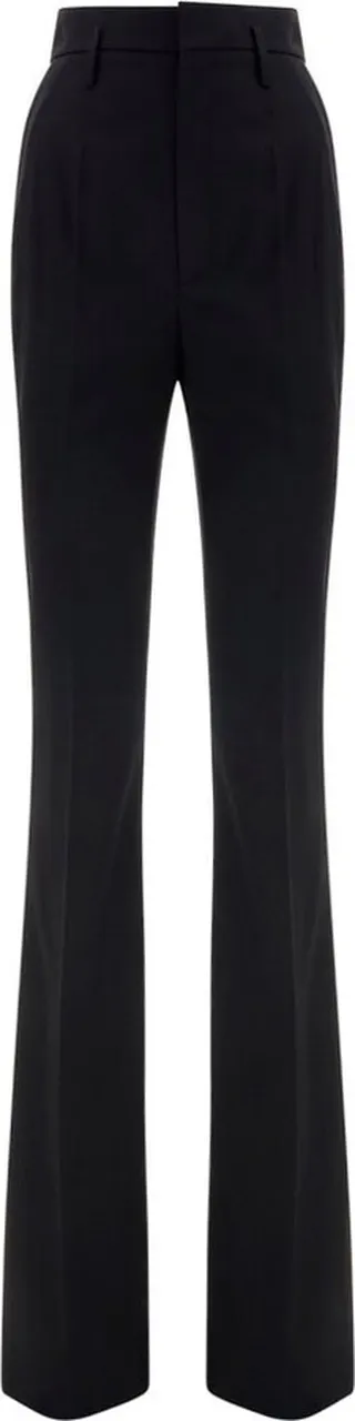 Saint Laurent High Waist Straight Leg Trousers