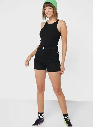 High Waist Denim Shorts
