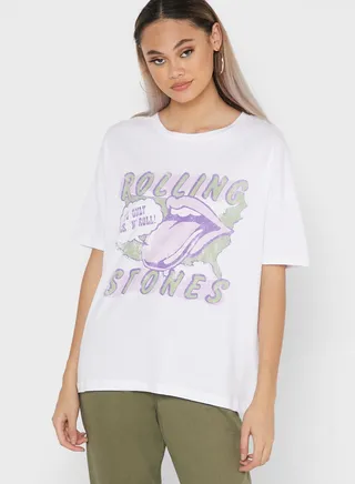 Crew Neck Graphic T-Shirt