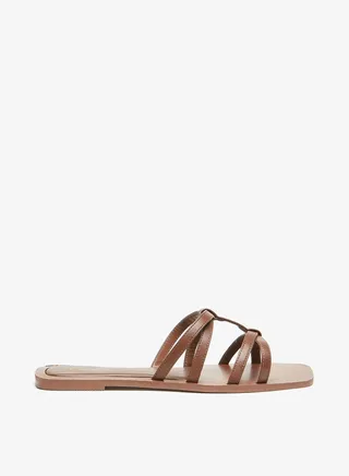 Women's Strappy Slip-On Flat Sandals