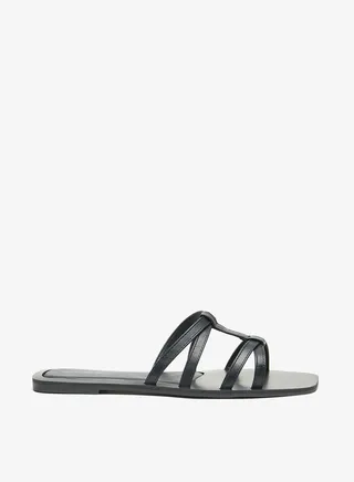 Women's Strappy Slip-On Flat Sandals
