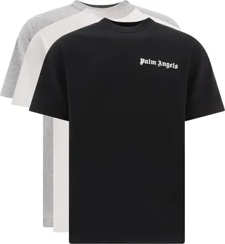 Palm Angels 3 Pack Logo Detailed Crewneck T-Shirt