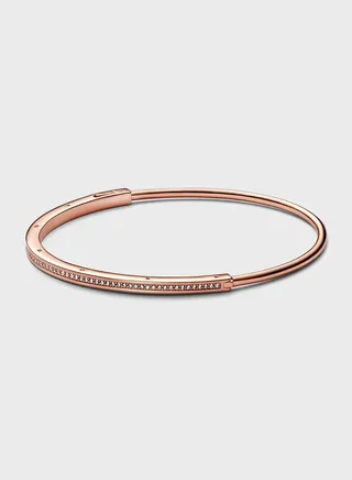 Pandora Signature I D Pavé Bangle