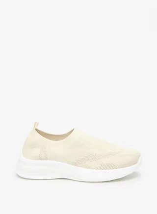 Women's Textured Slip-On Sports Shoes