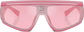 Glittery Shield-Frame Sunglasses