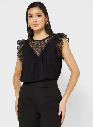 Ruffle Sleeve Top