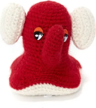 Knitted Elephant Keyring