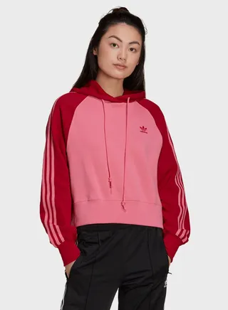 3 Stripe Colour Block Hoodie