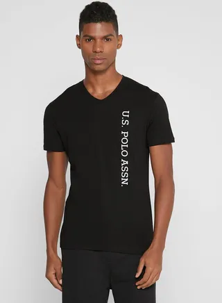 Logo V-Neck T-Shirt