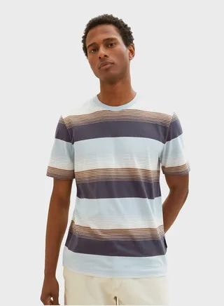 Striped Crew Neck T-Shirt