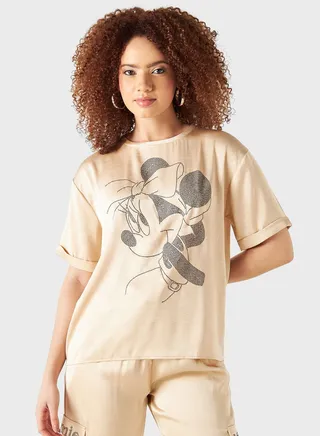 Crew Neck Graphic T-Shirt