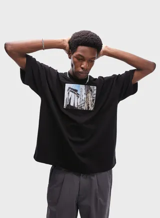 Graphic Oversized Crew Neck T-Shirt