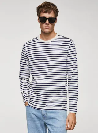 Striped Crew Neck T-Shirt