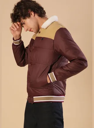 Color Block Bomber Jacket