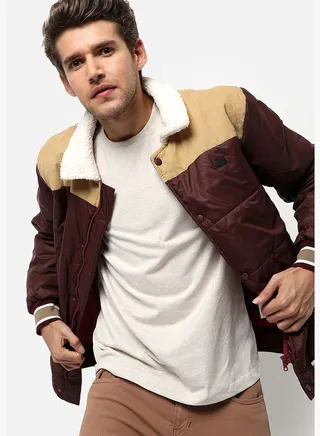 Color Block Bomber Jacket