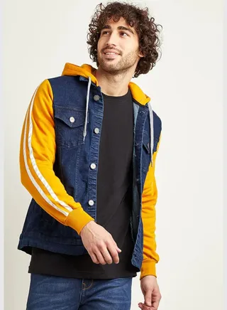 Stylish Color block Jeans Jacket