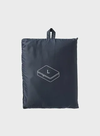 Recycled Nylon Gusset Case, W 40 x D 53 x H 10 cm, L, Black