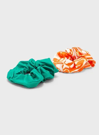 Pack Of 2 Kelly Fancy Scrunchie