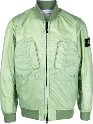 Logo-Patch Bomber Jacket