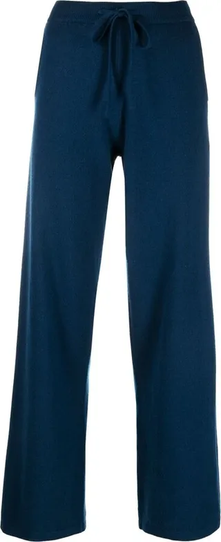 High-Waist Cashmere Track Pants