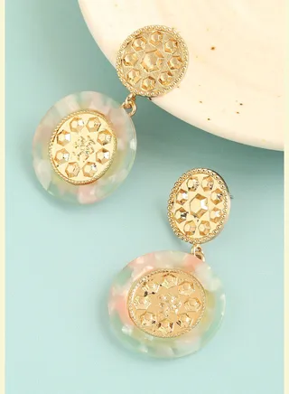 Gold Plated Party Designer Drop Earring For Women