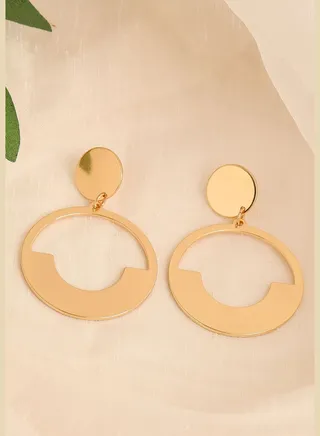 Gold Plated Party Designer Drop Earring For Women