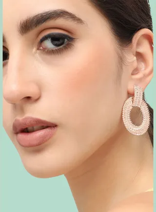 Gold Plated Designer Party Drop Earring For Women