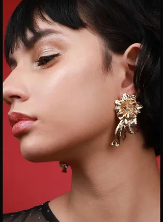 Gold Plated Designer Western Wear Drop Earring For Women