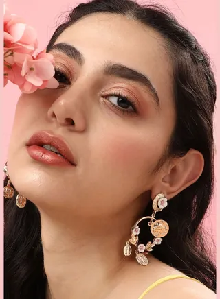 Gold Plated Designer Party Drop Earring For Women