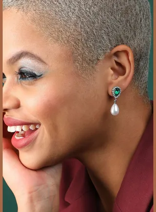 Gold Plated Pearls Casual Drop Earring For Women