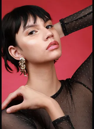 Gold Plated Designer Western Wear Drop Earring For Women