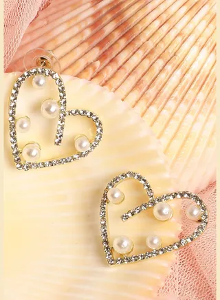 Gold Plated Pearls Stud
