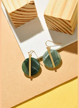 Gold Plated Designer Drop Earrings