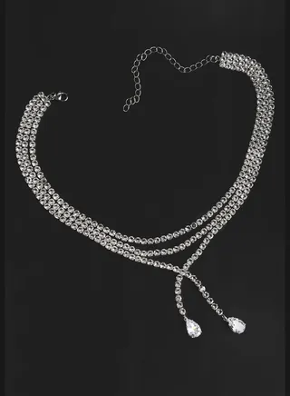 Silver Plated Designer Stone Casual Necklace For Women